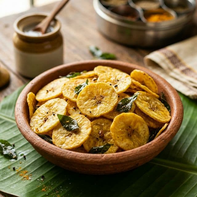 Ripe banana chips